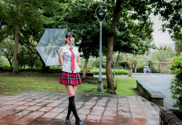    台湾模特蔡译心Candice《你的名字》同人写真：清纯JK校服校园漫步，治愈系美少女人气力作第29张图片