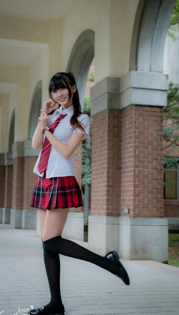    台湾模特蔡译心Candice《你的名字》同人写真：清纯JK校服校园漫步，治愈系美少女人气力作第30张图片