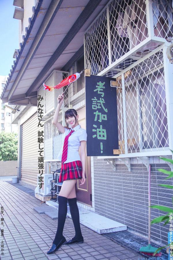    台湾模特蔡译心Candice《你的名字》同人写真：清纯JK校服校园漫步，治愈系美少女人气力作第42张图片