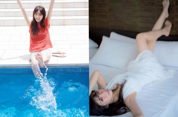    FLASH杂志写真：石川恋、松田美子、平嶋夏海、金子理江，泳池湿身与私房诱惑，2017夏日清新女神写真特辑[12P]第4张图片
