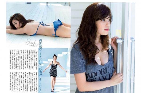   FLASH杂志写真精选：宫胁咲良清新户外比基尼与堀口としみ大胆私房，筧美和子居家写真合集第9张图片
