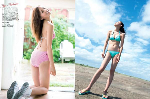    FLASH杂志写真精选：宫胁咲良清新户外比基尼与堀口としみ大胆私房，筧美和子居家写真合集第16张图片