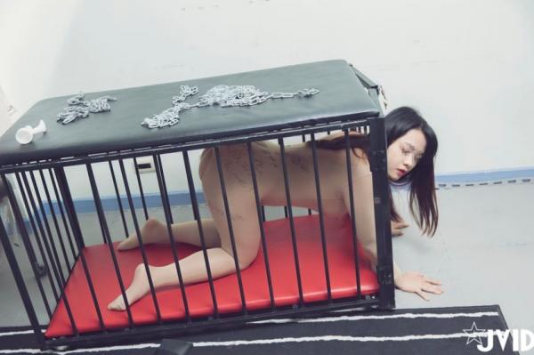    台湾写真窃取店长的巨乳女友无圣光套图：铁笼监禁主题，极致丰满肉感角色扮演系列第31张图片