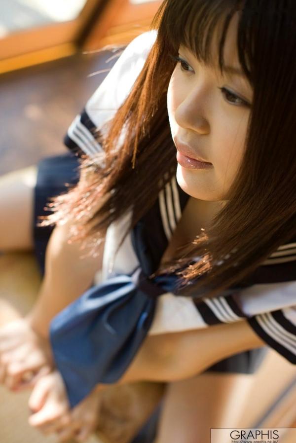 葵つかさ 葵司  Graphis 葵つかさ《Hollyhock》日系清纯校服与性感私房内衣写真集第12张图片