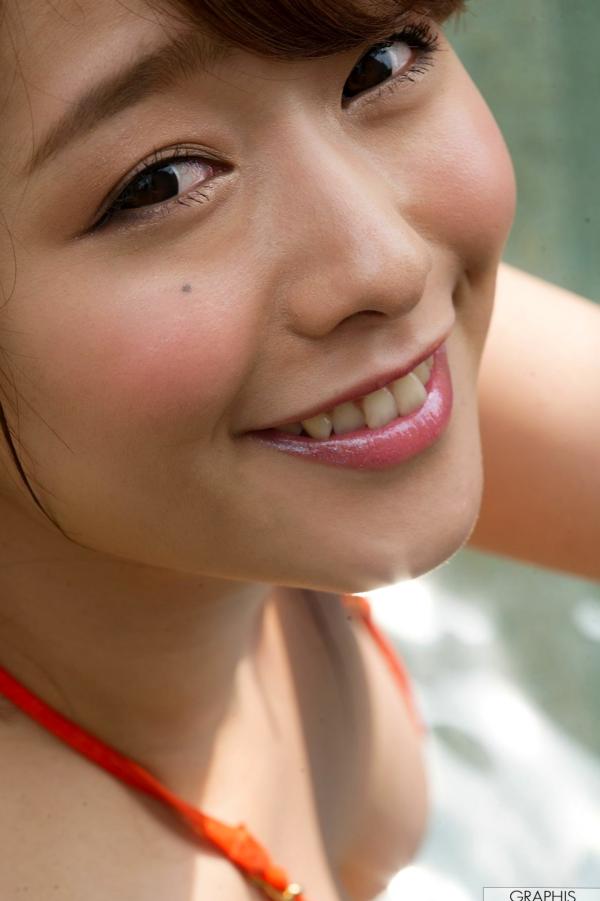 白石茉莉奈 白石茉莉奈  Graphis_白石茉莉奈泳池清凉写真集，亮橙色比基尼秀诱人曲线，尽显性感女神魅力[14P]第11张图片