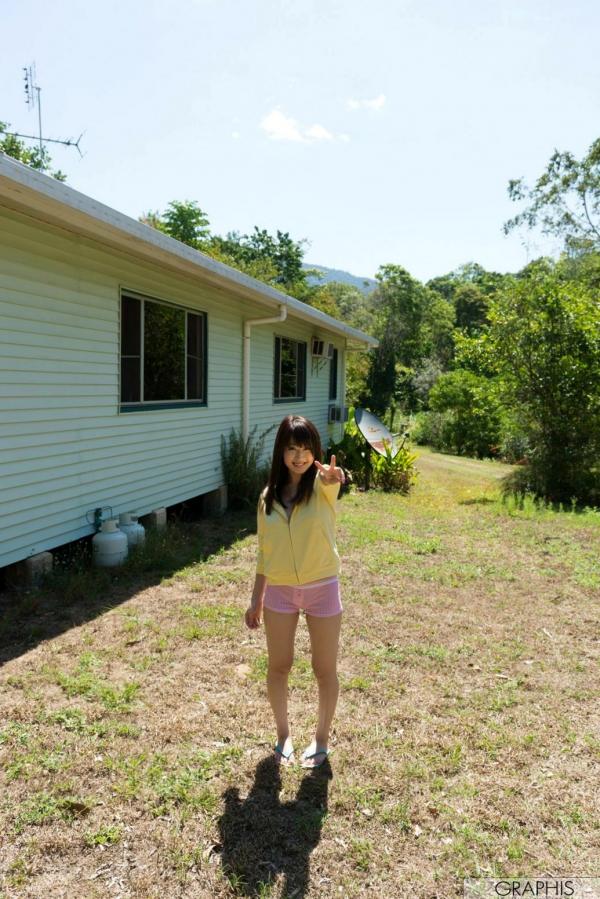 美里有紗 美里有纱  Graphis 美里有纱《South Wind》唯美日系居家私房照，清新甜美气质名模床边诱惑写真第25张图片
