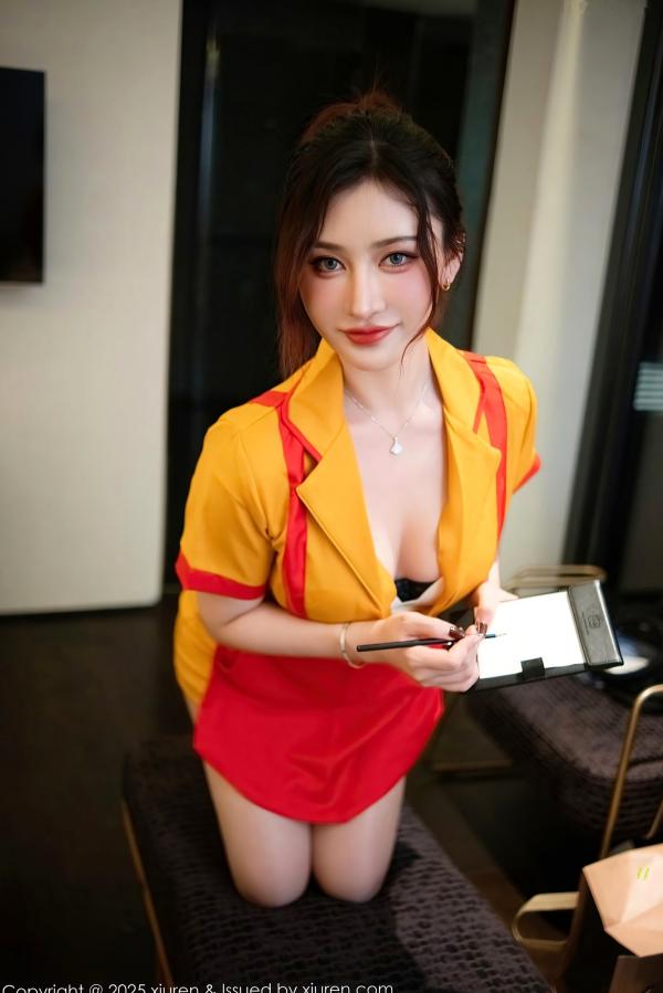 林熙蕾 林熙蕾  XiuRen秀人网-9695-蕾蕾醒了没：制服诱惑角色扮演，私房系列傲人身材，御姐女神高清写真第5张图片