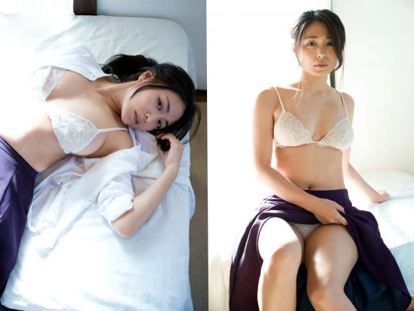 川村ゆきえ 川村雪绘  川村ゆきえ - 陽だまりの情事：清纯白衬衫与内衣私房照，光影下的湿身诱惑与成熟美学第7张图片