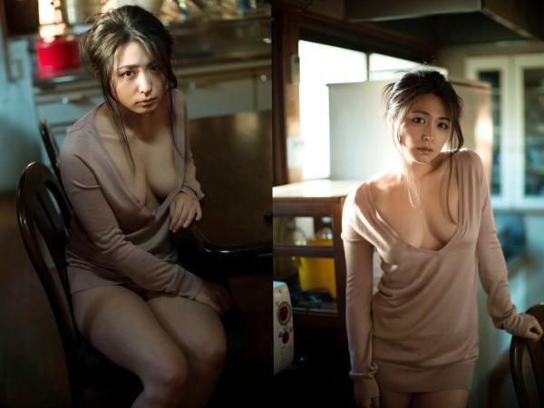 川村ゆきえ 川村雪绘  川村ゆきえ - 陽だまりの情事：清纯白衬衫与内衣私房照，光影下的湿身诱惑与成熟美学第36张图片