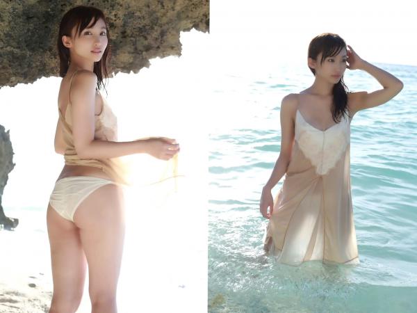 吉木りさ 吉木梨纱  吉木り沙 - 夢想花＋可恋花，清纯女神海边泳装私房照，展现极致性感曲线诱惑第14张图片