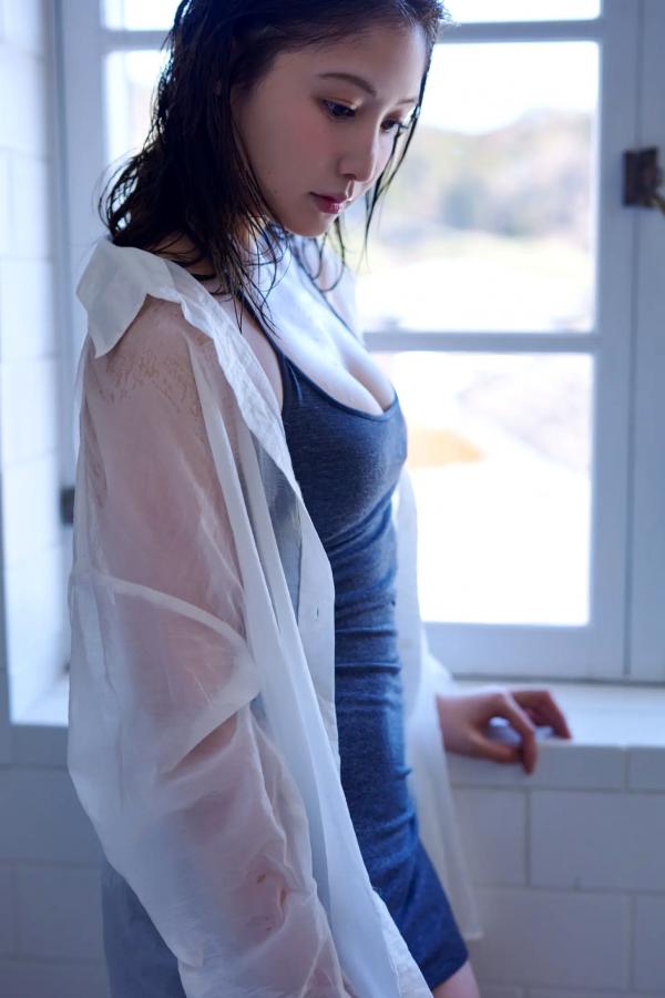 小池唯  小池唯《ずっとキミを待っていた》日系清纯湿身与阳光家居写真第46张图片
