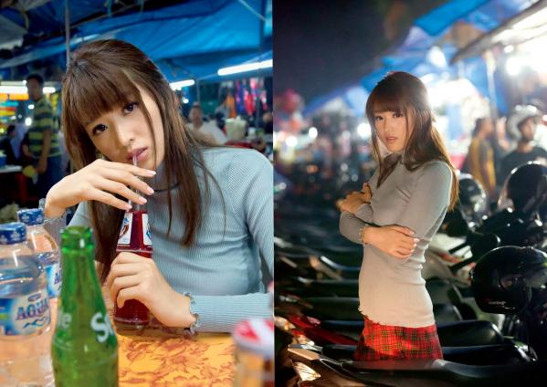 葉加瀬マイ 叶加濑麻衣  葉加瀬マイ - Mystic 浴室湿身写真与户外骑行内衣诱惑实拍第13张图片