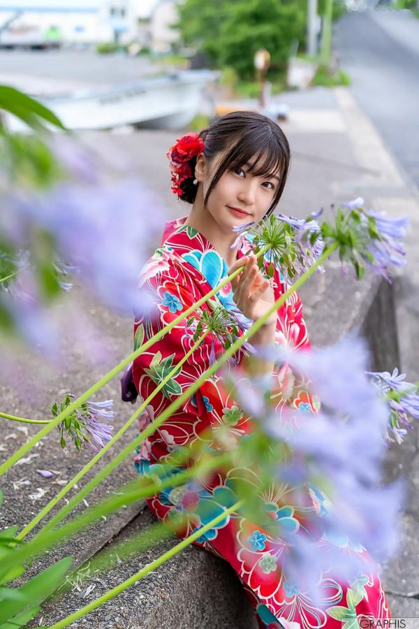 高橋しょう子 高崎圣子  Graphis_高桥圣子《TAKAHASHO》精选写真集：和服风情与私房性感诱惑，尽显童颜巨乳魅力第35张图片