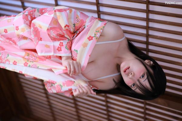 十枝梨菜   韩国美女Rina(momorina)唯美私房照：和服诱惑下的娇羞少女与精致内衣，August-Atlas-Patreon精选第55张图片