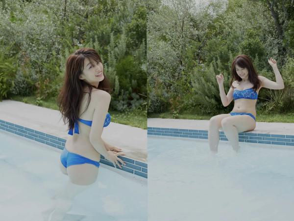 山地まり 山地麻里  山地まり - 山盛りFine：海边与泳池湿身写真，展现极致清纯童颜与傲人身材曲线第33张图片