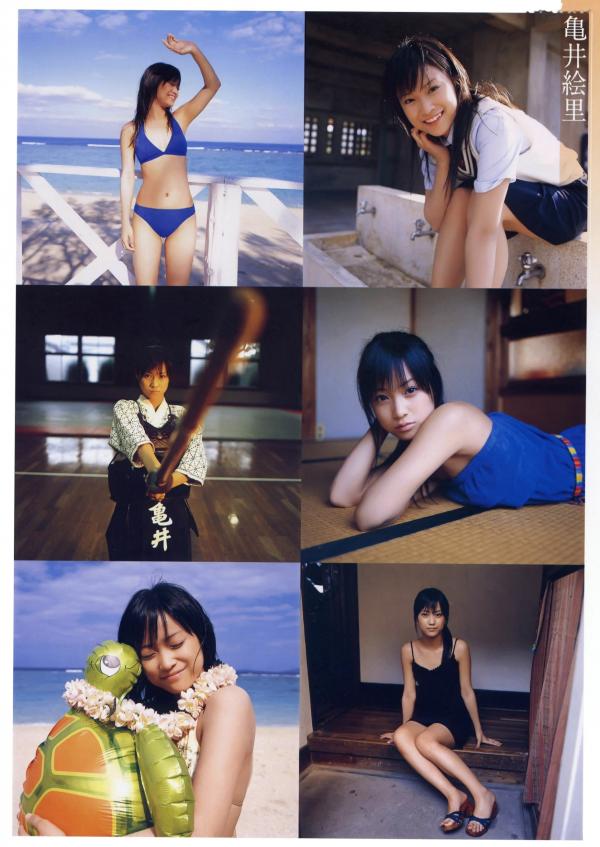 亀井絵里 龟井绘里  [清纯偶像] 龟井绘里《Thanks》精选日系少女清新校园风与海滩比基尼摄影套图[65P]第2张图片