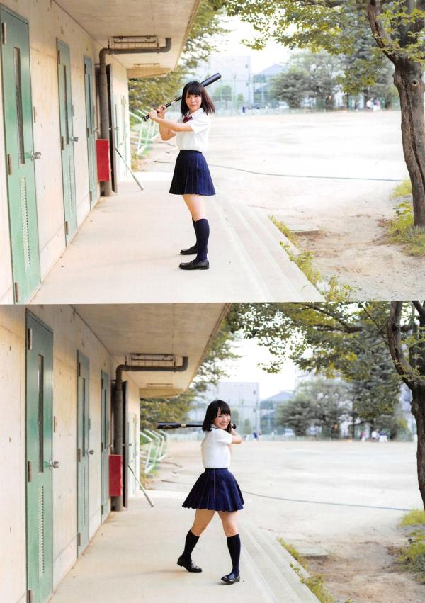 松村香織 松村香织  日本偶像松村香织首部写真集《Mushusei》：清纯校服与私房内衣诱惑，尽显日系魅力风情第72张图片