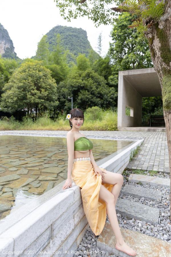 朱可 barbie可儿 朱可儿桂林旅拍 傣族风格异域风情第8张图片