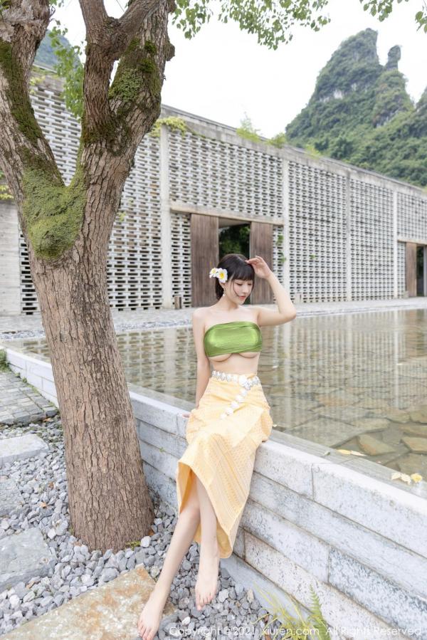 朱可 barbie可儿 朱可儿桂林旅拍 傣族风格异域风情第9张图片