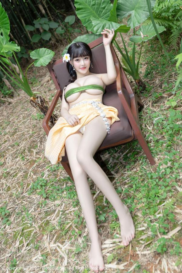 朱可 barbie可儿 朱可儿桂林旅拍 傣族风格异域风情第29张图片