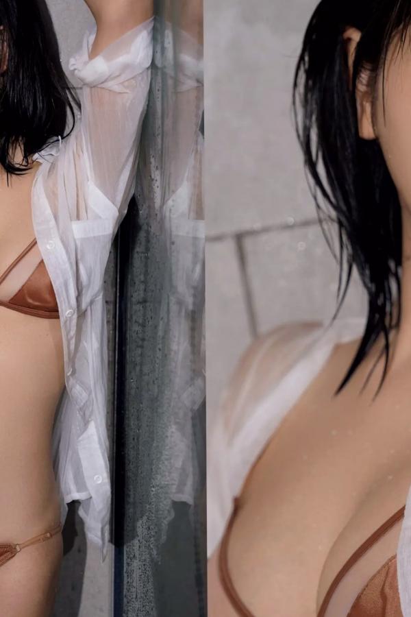 南里美希  《南里美希 - jamais vu》日本女神清纯街拍与沙滩大尺度性感湿身写真第56张图片