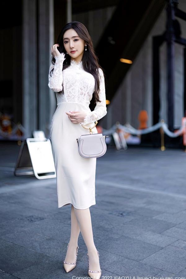 王馨瑶   XiaoYu语画界-936-王馨瑶-都市丽人装扮紫色内衣肉丝-优雅白裙街拍-御姐私房写真-2022.12.29 - 无圣光大尺度第2张图片