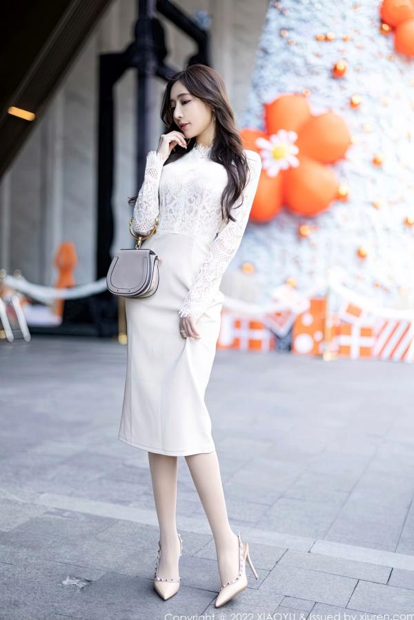 王馨瑶   XiaoYu语画界-936-王馨瑶-都市丽人装扮紫色内衣肉丝-优雅白裙街拍-御姐私房写真-2022.12.29 - 无圣光大尺度第5张图片