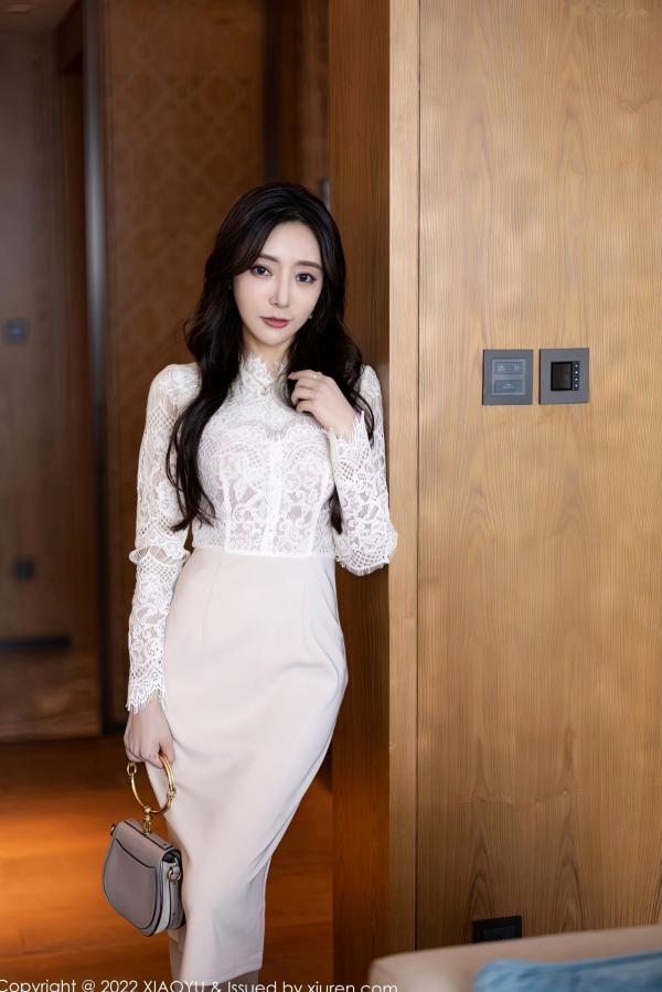 王馨瑶   XiaoYu语画界-936-王馨瑶-都市丽人装扮紫色内衣肉丝-优雅白裙街拍-御姐私房写真-2022.12.29 - 无圣光大尺度第6张图片