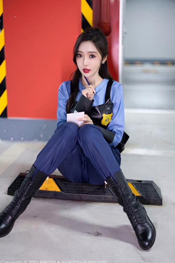 王馨瑶   XiaoYu语画界-929-王馨瑶Yanni-绝美女警角色扮演制服诱惑-飒爽警花黑色战术内衣私房照-无圣光大尺度第5张图片