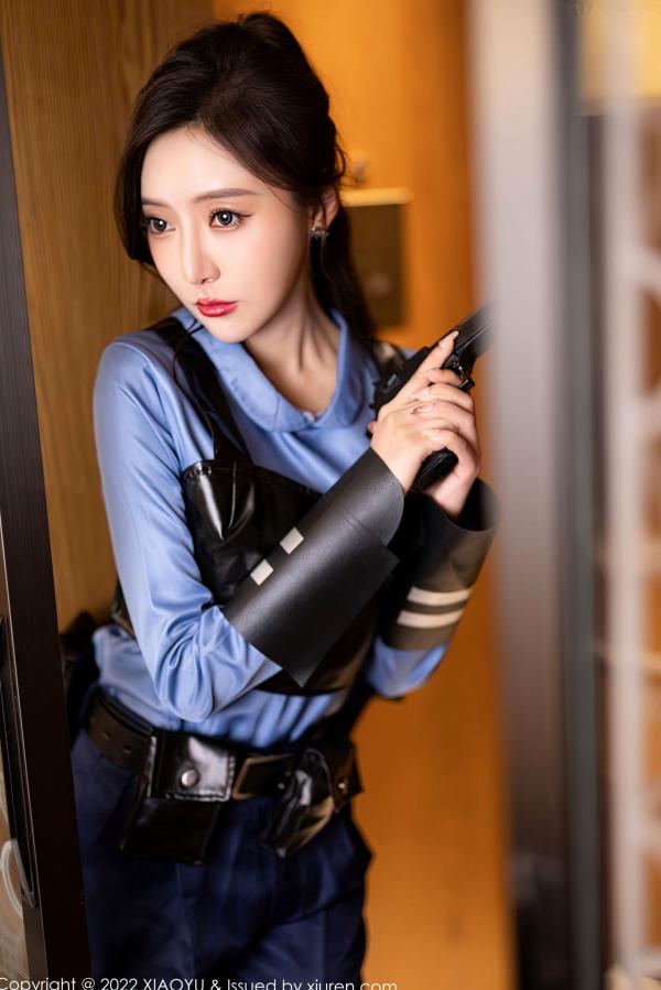王馨瑶   XiaoYu语画界-929-王馨瑶Yanni-绝美女警角色扮演制服诱惑-飒爽警花黑色战术内衣私房照-无圣光大尺度第10张图片