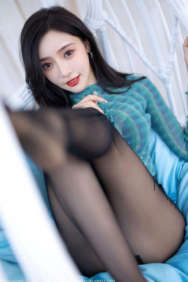 王馨瑶   语画界-王馨瑶Yanni-杭州高端旅拍写真：极致黑色内衣搭配个性刻度黑丝，展现撩人曲线，冷艳御姐风范，带给你大尺度视觉享受第31张图片