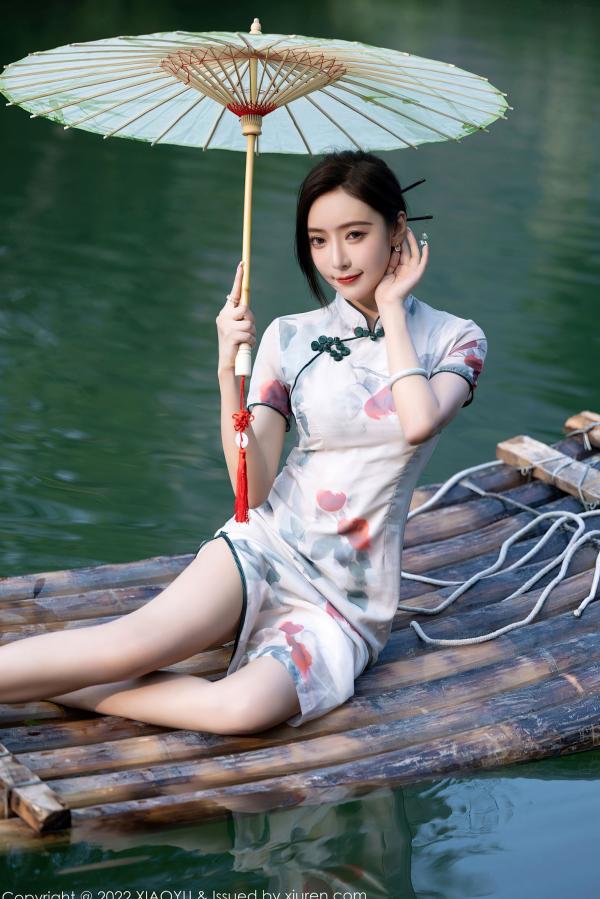 王馨瑶   XiaoYu语画界-872-王馨瑶-杭州旅拍：古典旗袍与性感蕾丝私房照，曼妙身姿尽显诱惑美腿，高颜值气质女神佳作第7张图片
