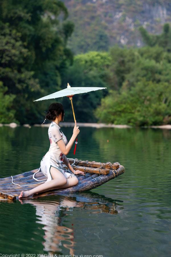 王馨瑶   XiaoYu语画界-872-王馨瑶-杭州旅拍：古典旗袍与性感蕾丝私房照，曼妙身姿尽显诱惑美腿，高颜值气质女神佳作第11张图片
