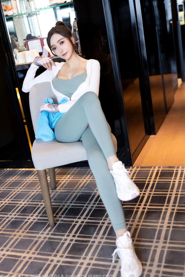 王馨瑶   XiaoYu语画界-王馨瑶Yanni：健身馆运动装与极致性感私房，完美曲线视觉盛宴第25张图片
