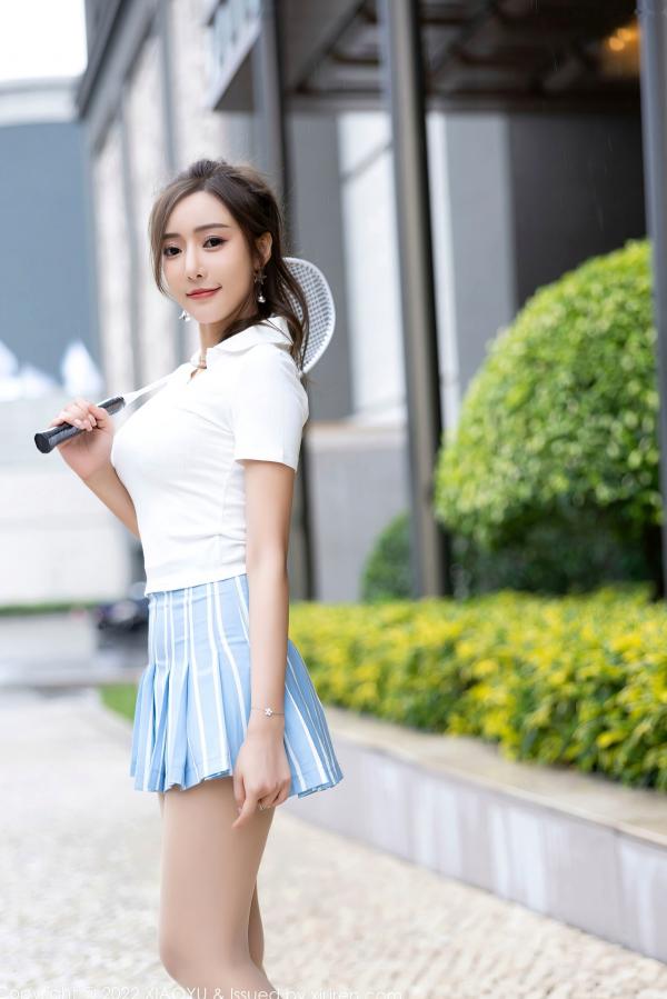 王馨瑶   XiaoYu语画界-803王馨瑶Yanni-羽毛球运动风私房，白蕾丝内衣肉丝诱惑，极品曼妙身材，无圣光极致感官大尺度写真第11张图片