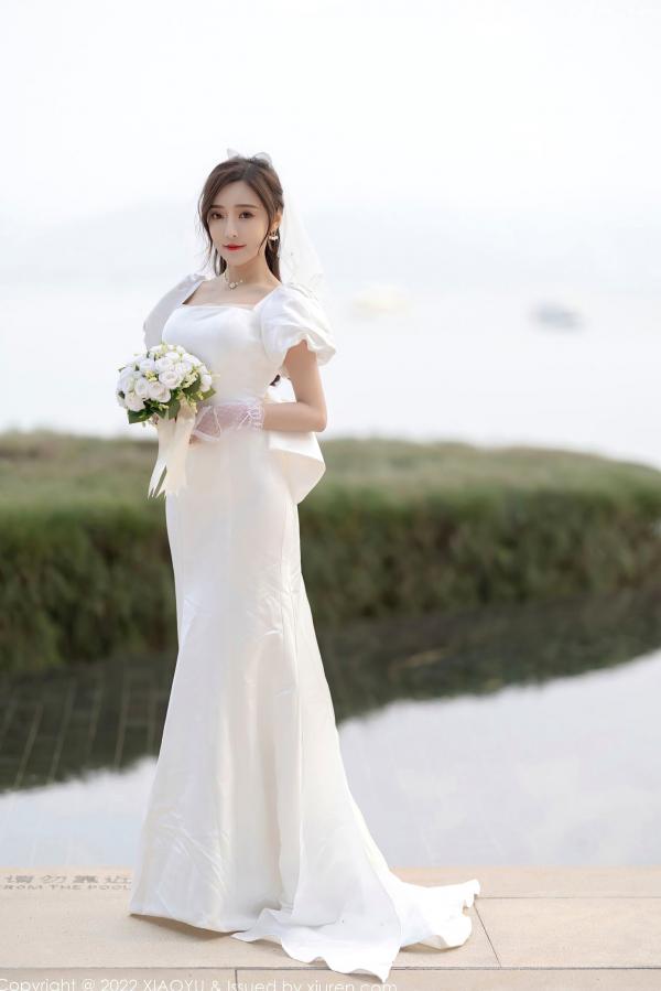 王馨瑶   XiaoYu语画界-733-王馨瑶-惠州旅拍白婚纱礼裙白色蕾丝内衣-2022.03.10 - 无圣光大尺度第4张图片