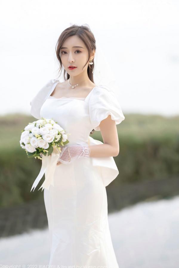 王馨瑶   XiaoYu语画界-733-王馨瑶-惠州旅拍白婚纱礼裙白色蕾丝内衣-2022.03.10 - 无圣光大尺度第5张图片