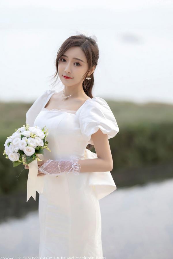 王馨瑶   XiaoYu语画界-733-王馨瑶-惠州旅拍白婚纱礼裙白色蕾丝内衣-2022.03.10 - 无圣光大尺度第6张图片