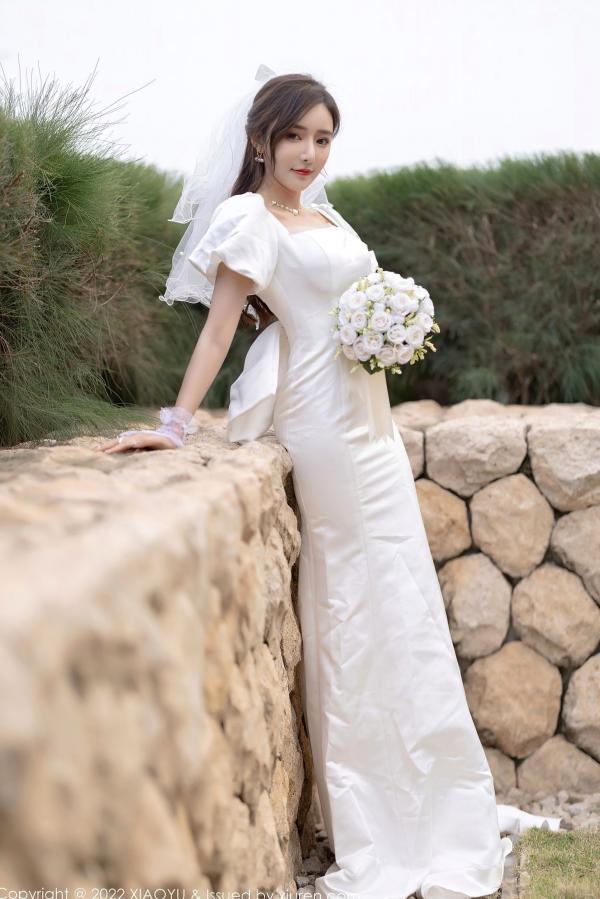 王馨瑶   XiaoYu语画界-733-王馨瑶-惠州旅拍白婚纱礼裙白色蕾丝内衣-2022.03.10 - 无圣光大尺度第8张图片