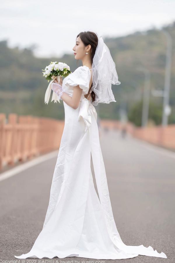 王馨瑶   XiaoYu语画界-733-王馨瑶-惠州旅拍白婚纱礼裙白色蕾丝内衣-2022.03.10 - 无圣光大尺度第11张图片