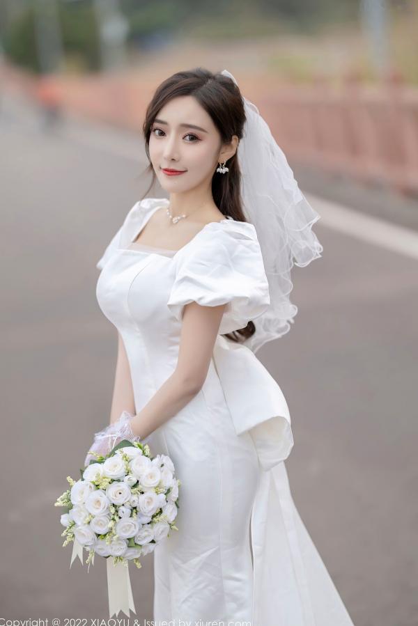 王馨瑶   XiaoYu语画界-733-王馨瑶-惠州旅拍白婚纱礼裙白色蕾丝内衣-2022.03.10 - 无圣光大尺度第12张图片