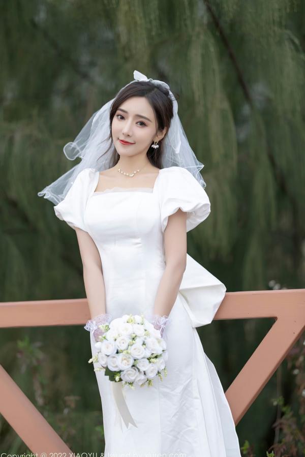 王馨瑶   XiaoYu语画界-733-王馨瑶-惠州旅拍白婚纱礼裙白色蕾丝内衣-2022.03.10 - 无圣光大尺度第13张图片