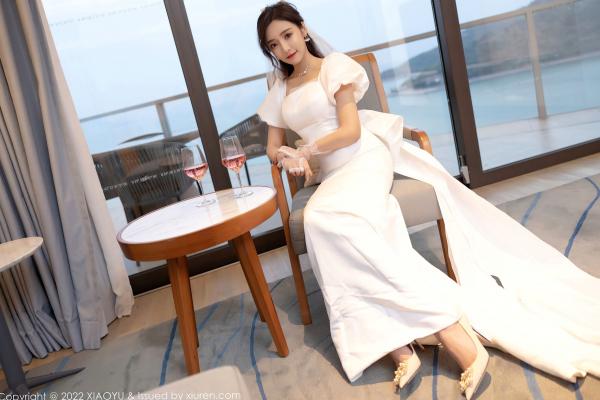 王馨瑶   XiaoYu语画界-733-王馨瑶-惠州旅拍白婚纱礼裙白色蕾丝内衣-2022.03.10 - 无圣光大尺度第14张图片