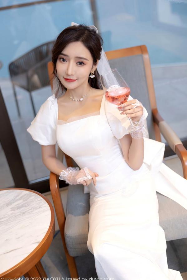 王馨瑶   XiaoYu语画界-733-王馨瑶-惠州旅拍白婚纱礼裙白色蕾丝内衣-2022.03.10 - 无圣光大尺度第15张图片