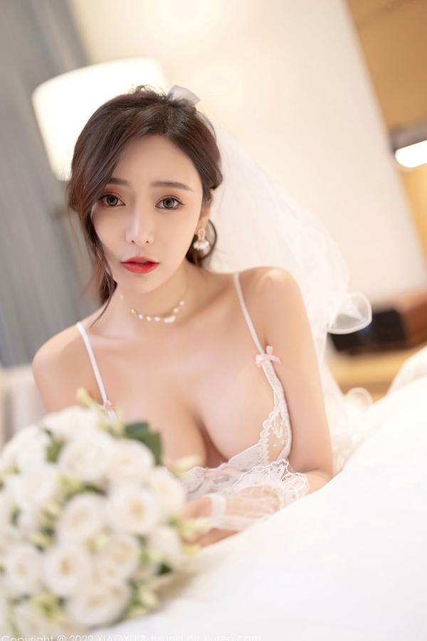 王馨瑶   XiaoYu语画界-733-王馨瑶-惠州旅拍白婚纱礼裙白色蕾丝内衣-2022.03.10 - 无圣光大尺度第49张图片