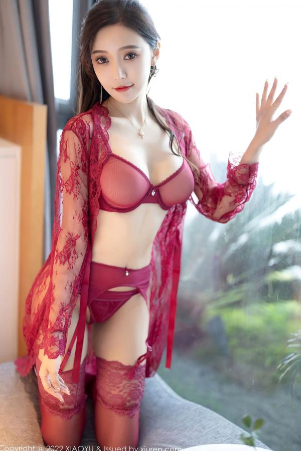王馨瑶   XiaoYu语画界699期：王馨瑶Yanni绝美红丝私房写真，红色蕾丝内衣诱惑尽显，冷艳性感，极品视觉盛宴第9张图片
