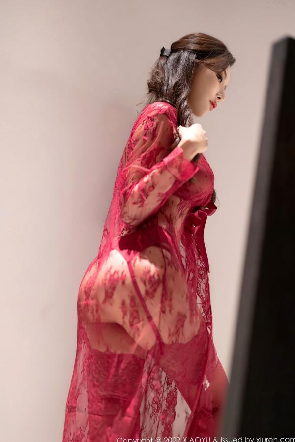 王馨瑶   XiaoYu语画界699期：王馨瑶Yanni绝美红丝私房写真，红色蕾丝内衣诱惑尽显，冷艳性感，极品视觉盛宴第12张图片