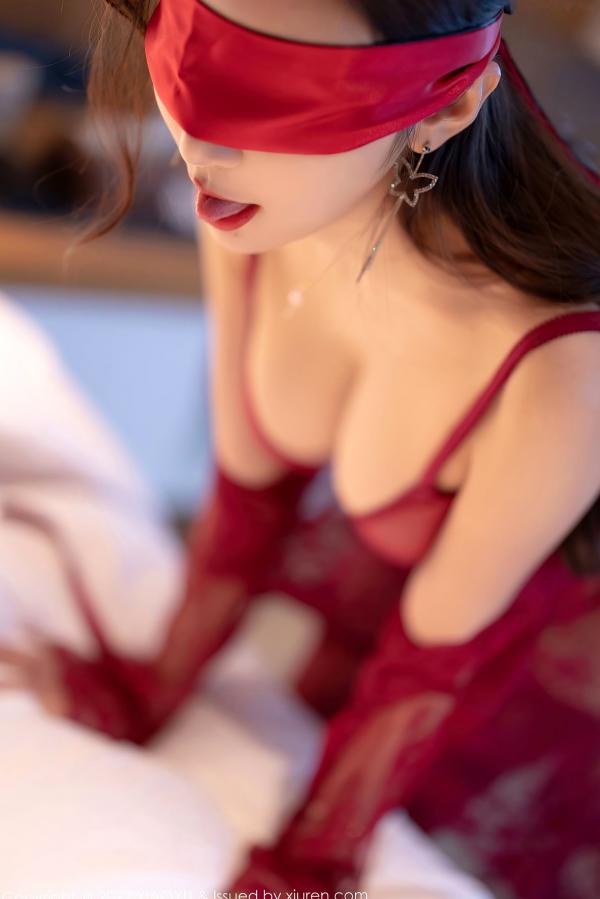 王馨瑶   XiaoYu语画界699期：王馨瑶Yanni绝美红丝私房写真，红色蕾丝内衣诱惑尽显，冷艳性感，极品视觉盛宴第37张图片