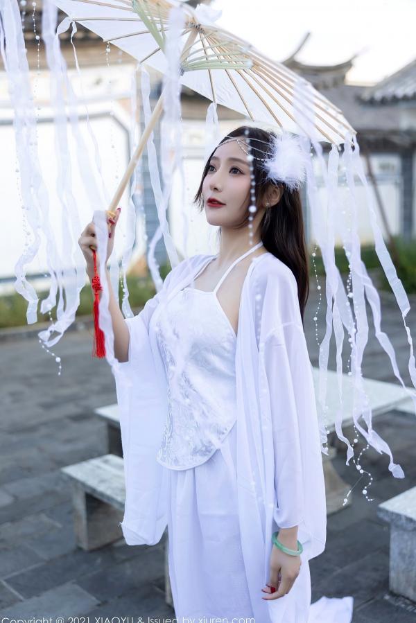 王馨瑶   XiaoYu语画界-672-王馨瑶Yanni-云南泳池旅拍白纱古装写真-唯美户外私房大尺度合集第3张图片