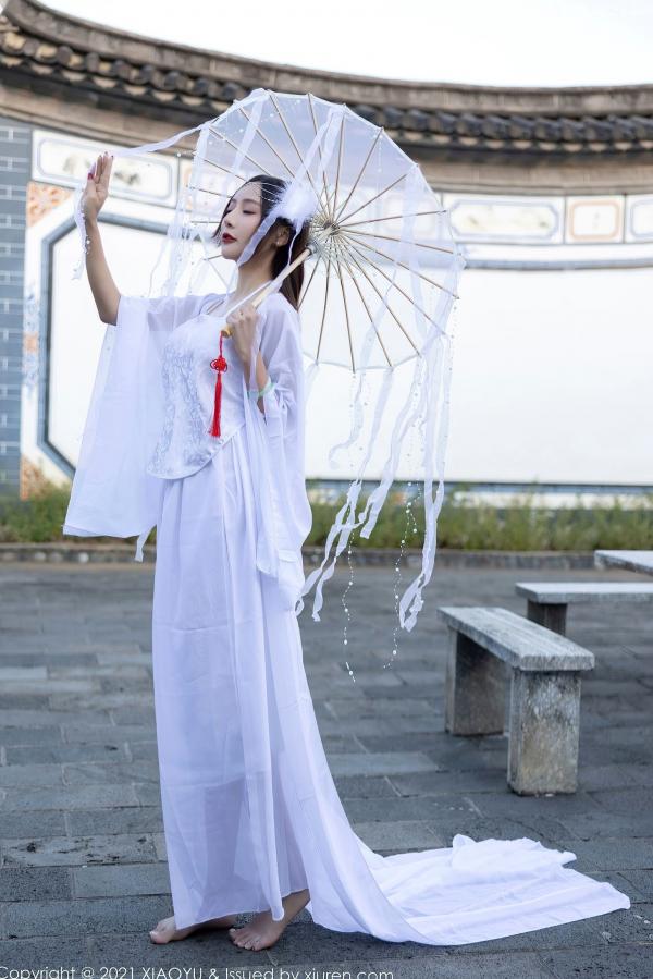 王馨瑶   XiaoYu语画界-672-王馨瑶Yanni-云南泳池旅拍白纱古装写真-唯美户外私房大尺度合集第5张图片